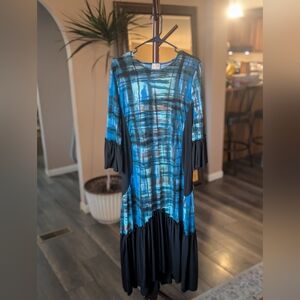 Blue And Green Plaid Zadie B's Dress